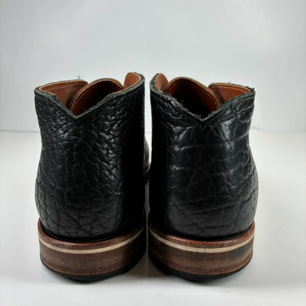HELM Boots The Pete Men's US 8.5D Black Leather Chukka Casual Dress Boots H0039